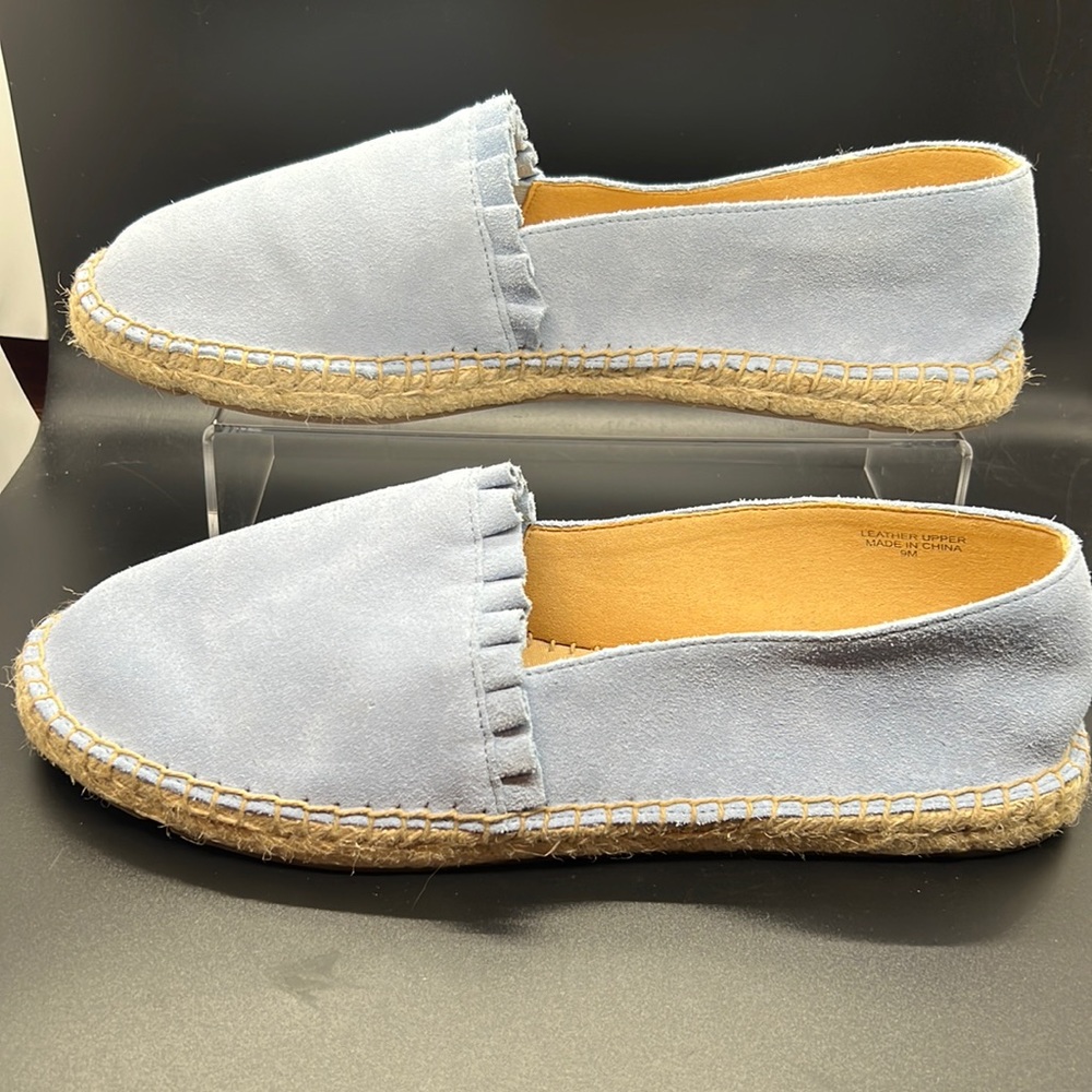 Talbots NWOT suede slip-on Espadrille loafers. Size 9.